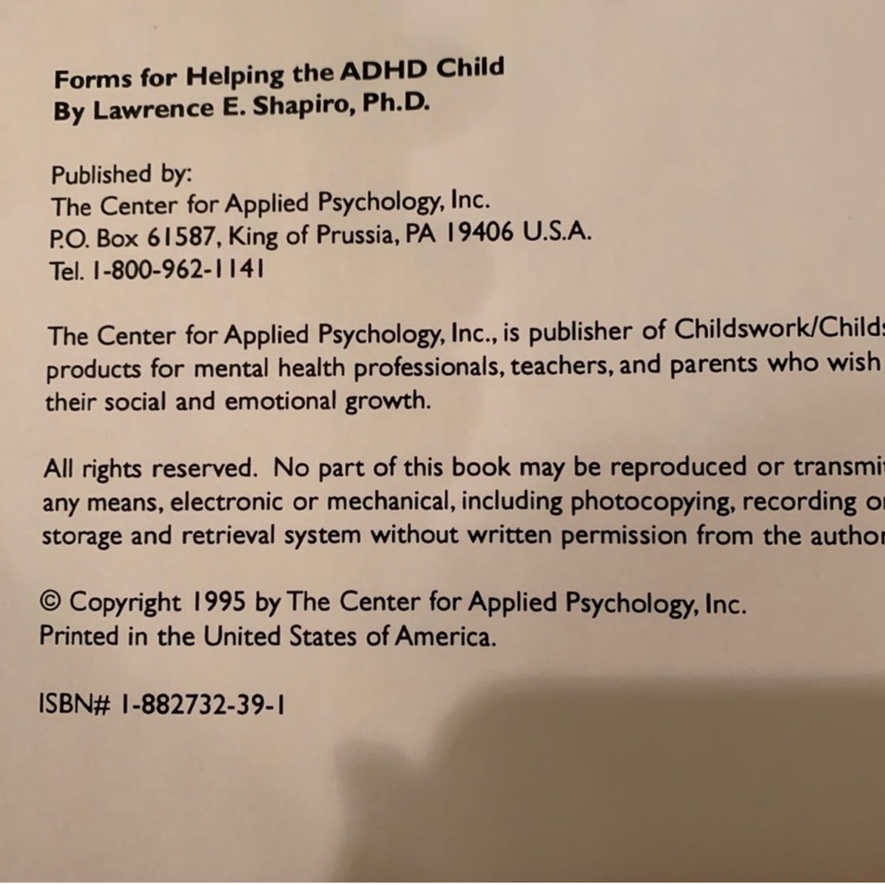 Forms for helping the ADHD child! New! Excellent resource! - Picture 3 of 12